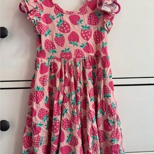Little Sleepies strawberry 2T flutter dress
